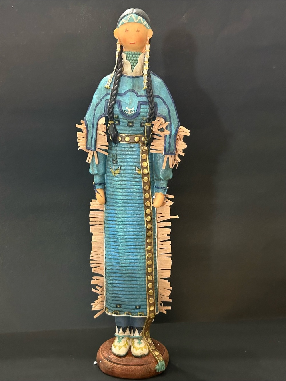 Trippies ceramic American Indian doll 14 inch